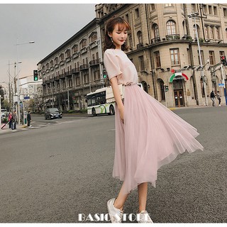 [ORDER] CHÂN VÁY TUTU PHỐI ÁO PULL KIM TUYẾN 7028 (ORDER)