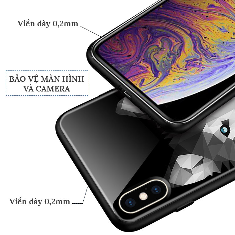 Ốp Lưng Hình Con Chó Sói Đẹp Mắt Màu Trắng Iphone 7/7Plus/8/8Plus/X/Xs/Xs Max/11/11 Promax/12/12 Promax Lpc04011569