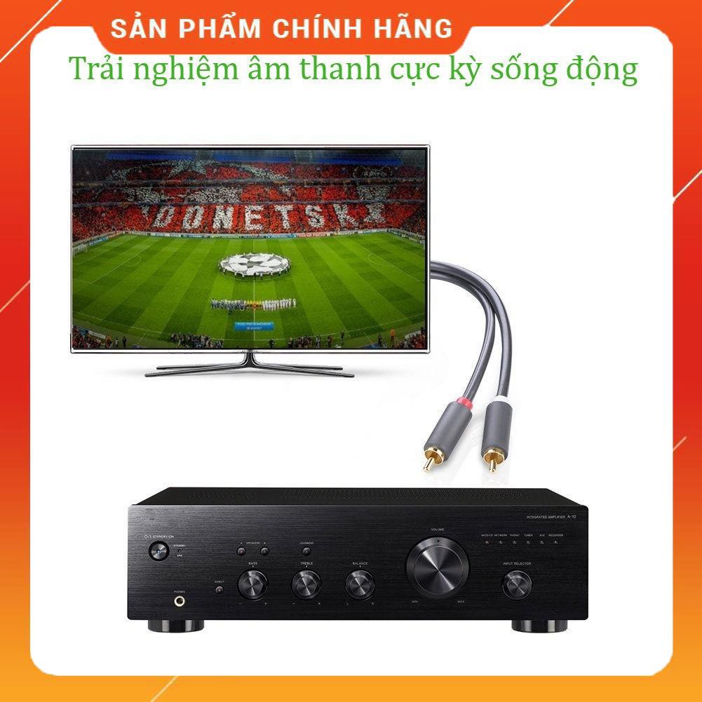 Cáp Audio 2 đầu RCA (hoa sen) chính hãng UGREEN AV104 (Đen) dailyphukien