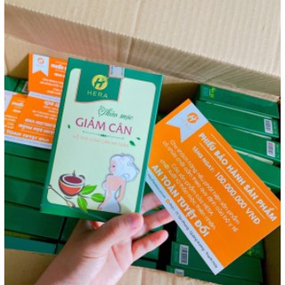 Giảm cân Hera Plus dạng viên date T3/2022 tặng kèm thước dây + Phiếu bảo hành chính hãng