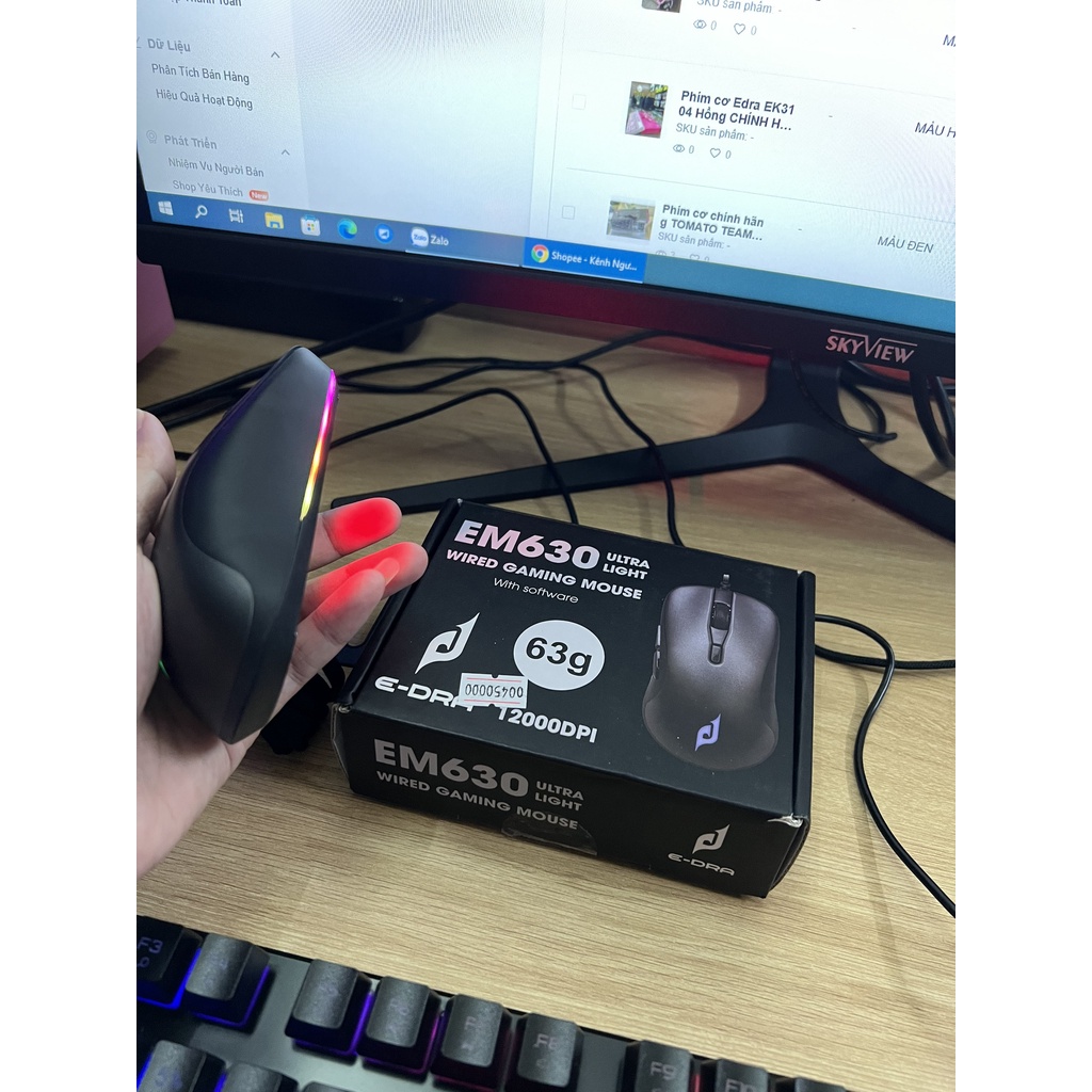Chuột Edra EM630 siêu nhẹ CHÍNH HÃNG