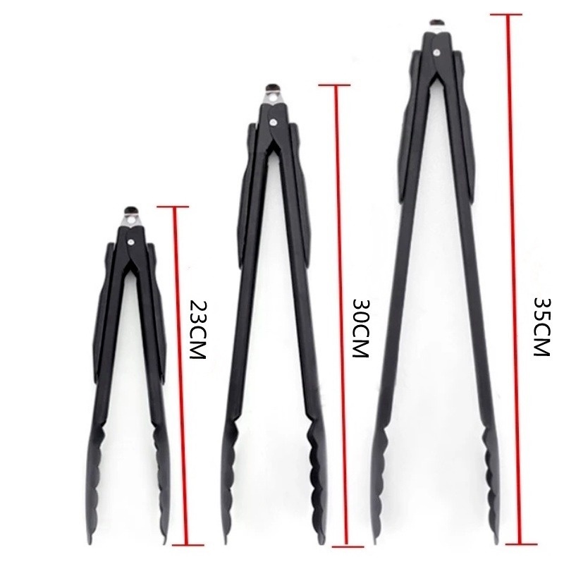 Kẹp gắp thức ăn bằng thép không gỉ chống dính đa năng 9/12/14 Inch