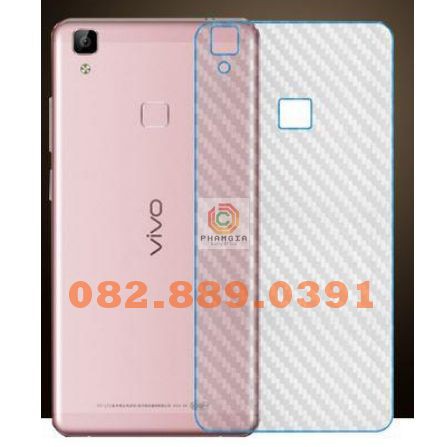 Miếng dán mặt lưng skin carbon Vivo V3/ V3 Max