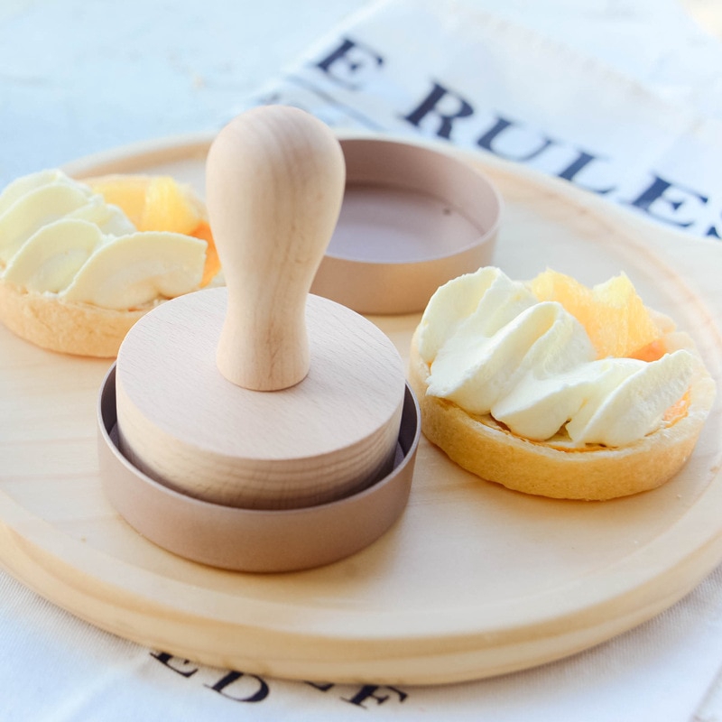 Khuôn làm bánh tart trứng tròn bằng hợp kim nhôm 3.15 inch