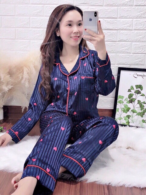 Bộ Lụa gấm tay dài