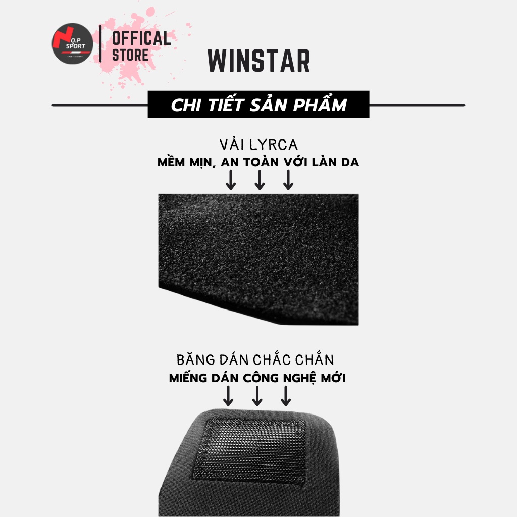 Băng Cổ Chân, Đai Quấn Bảo Vệ Mắt Cá, Bó Cổ Chân Thương Hiệu WINSTAR Cao Cấp Chất Liệu Mềm Mại, Siêu Mỏng Mã WS 530