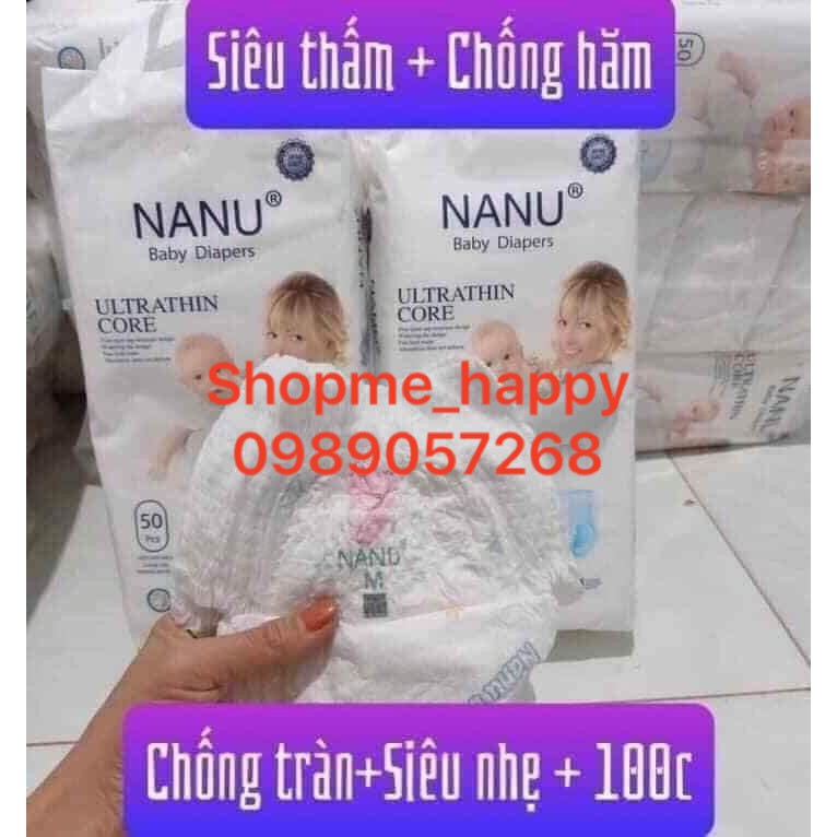 Bỉm NaNu Baby Untrathin Quần Đủ Size M50L50XL50XXL50XXXL50M