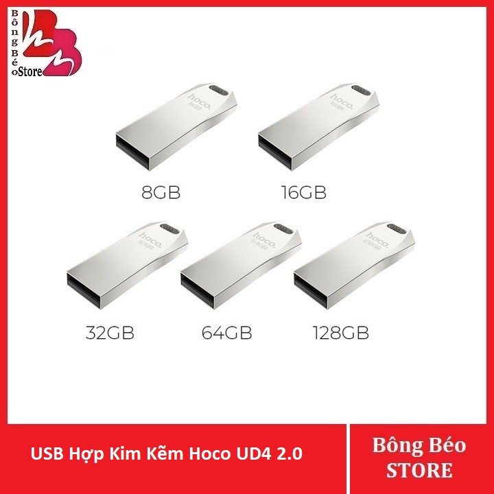 USB Hợp Kim Kẽm Hoco UD4 2.0 Chính Hãng - USB 8G / 16G / 32G