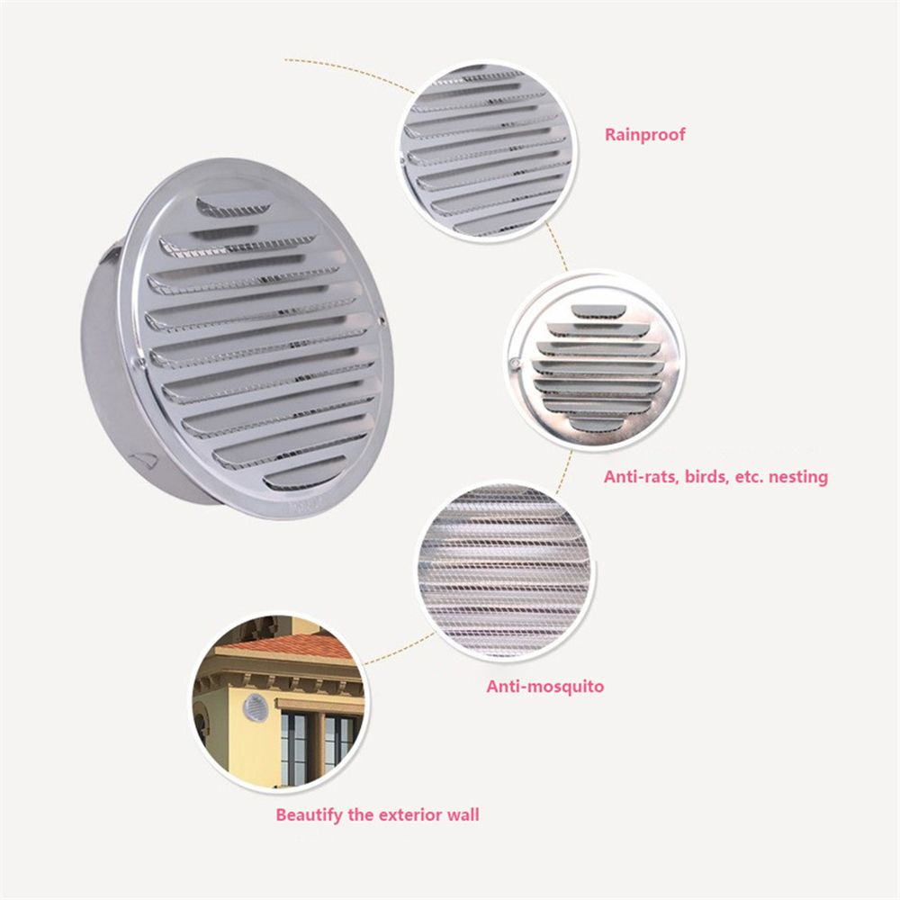 Lưới thông gió bằng thép không gỉ hình tròn chống chim chóc/ chuột đa năng chất lượng cao