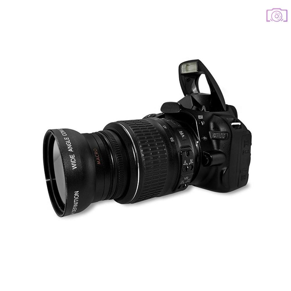Ống Kính Góc Rộng Oyx 52mm 0.45x Cho Máy Ảnh Canon Nikon Sony Pentax 52mm Dslr