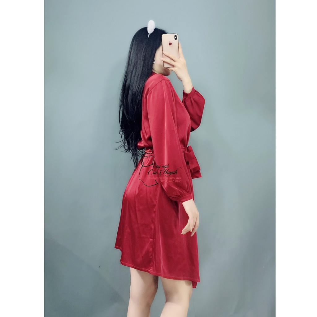 Áo choàng ngủ [Dưới 60kg] Áo choàng dài tay cao cấp, AC0008, màu đen trơn, phong cách sang trọng, hàng may kĩ đẹp | BigBuy360 - bigbuy360.vn