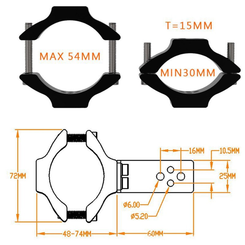 BMW Giá Đỡ Kính Chiếu Hậu Cho Xe Mô Tô Suzuki Honda Kawasaki