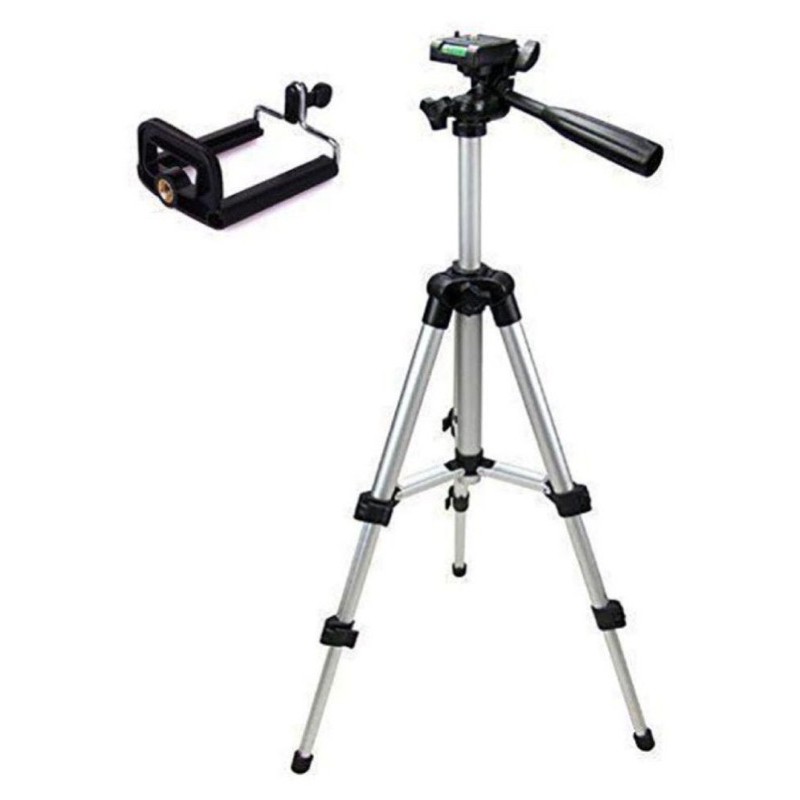 Giá đỡ chụp ảnh live tream 3 chân mẫu mới Tripods 3110 có kẹp điện thoại