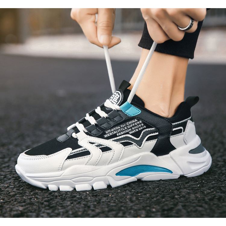 Giày Sneaker Nam Fashion Shoes Đế Balancl Đế 4cm Phong Cách Hàn Quốc