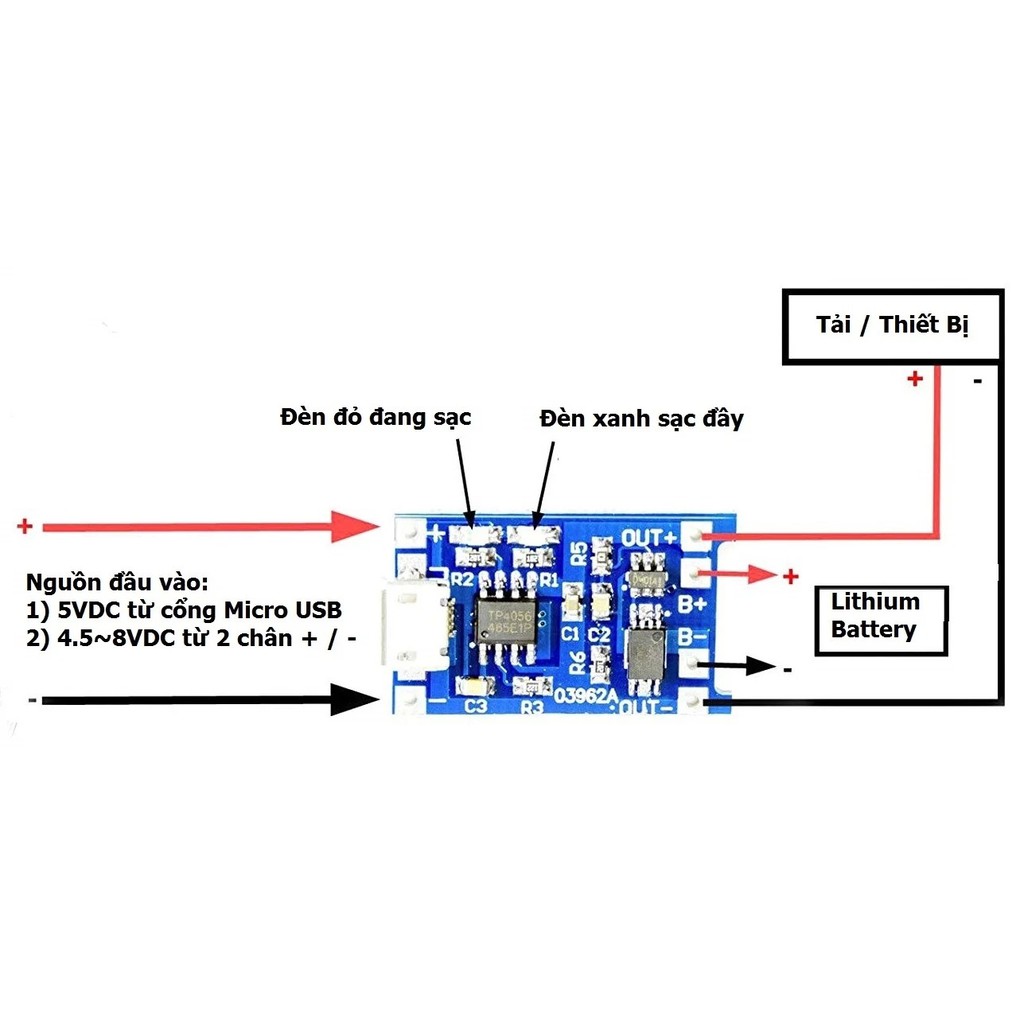 Mạch sạc TP 4056