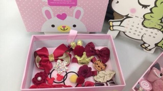 Set kẹp tóc bé gái 18 chi tiết