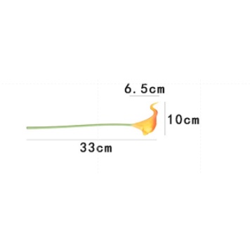Bó Hoa calla lilies pu Nhân Tạo 33cm Trang Trí Nhà Cửa / Tiệc Cưới