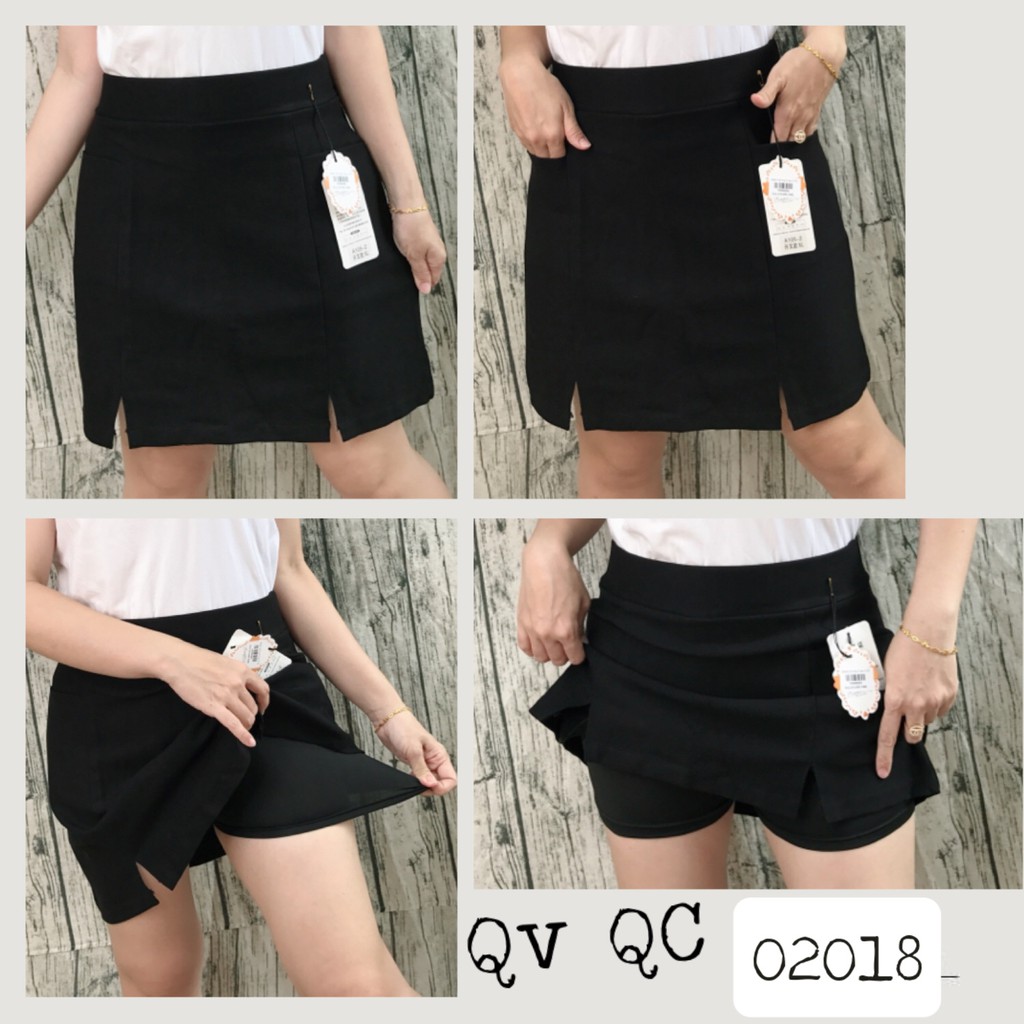 02018 - XL,2x,3x,4x - Quần Váy BIG SIZE HÀNG QC Form chữ A, 2 xẻ có túi trước - chân váy Công sở - chan vay cong so