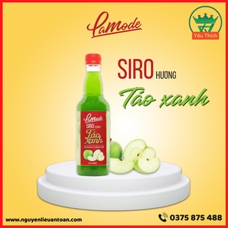 Siro Táo Xanh LAMODE 500ml Hương Vị Đậm Đà, Vị Ngọt Tự Nhiên