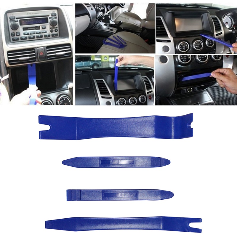 1 Set 4 Dụng Cụ Mở Bảng Điều Khiển Radio Cho Xe Ô Tô