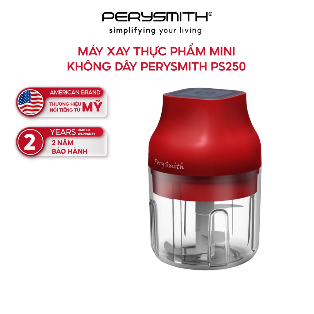 Máy xay thực phẩm mini không dây PerySmith PS250 sạc USB