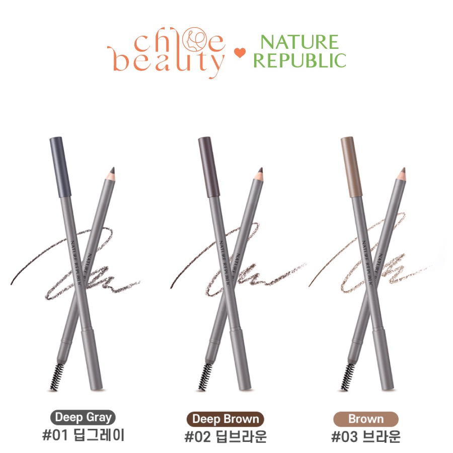 Chì kẻ mày đầu gọt NATURE REPUBLIC Botanical Wood Eyebrow 1.6g