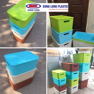 Giỏ Đựng Đồ có nắp Song Long