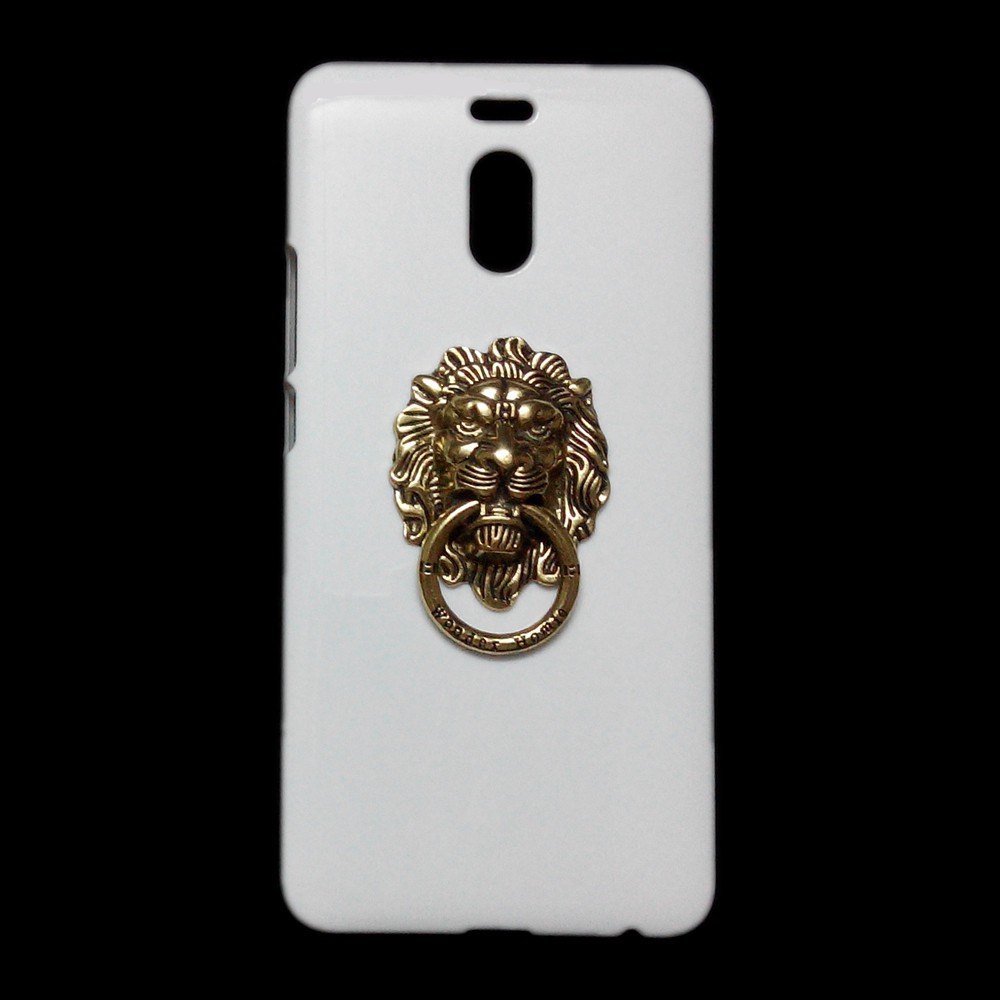 Case for Meizu M6 Note M5C A5 MX2 MX3 MX4 Pro MX5 MX6 Pro 7 Plus M3 M3S M2 M5 3D Bronze Lion Head Ring Stand Holder Back Hard Phone Cover