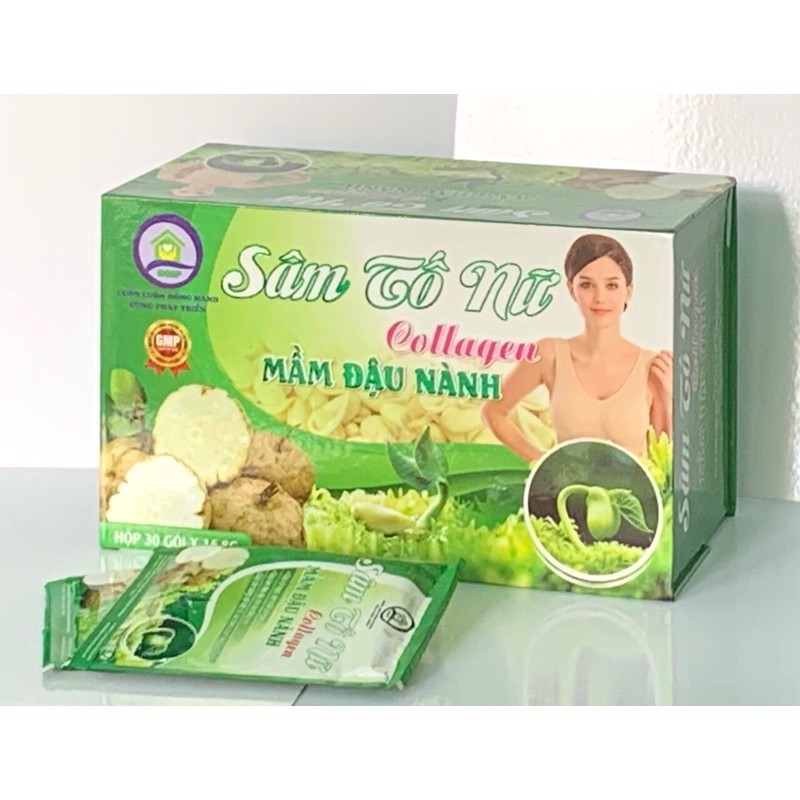 Sâm Tố Nữ Collagen Mầm Đậu Nành-  Giúp Bổ Sung Estrogen, Giúp Nở Ngực, Cân Bằng Nội Tiết Tố, Giảm Thâm, Mờ Nám, | BigBuy360 - bigbuy360.vn