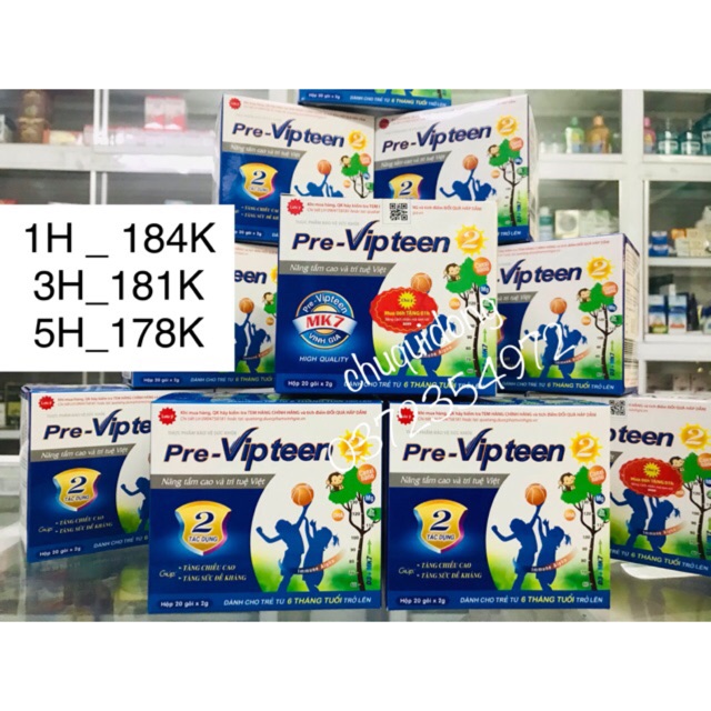 ✅( tích điểm 6 tặng 1 ) pre vipteen 2 phát triển chiều cao, sức đề kháng và hệ miễn dịch