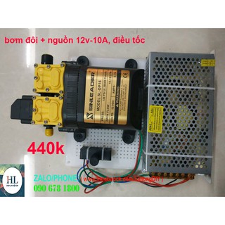 BỘ BƠM ĐÔI SINLEADER , NGUỒN 12V 10A, BỘ ĐIỀU TỐC