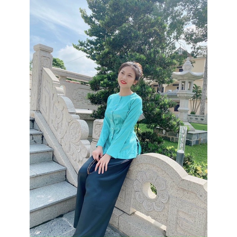 Áo Lam Đi Chùa  BÀ BA VẢI GẤM GIÁ RẺ VÔ ĐỊCH