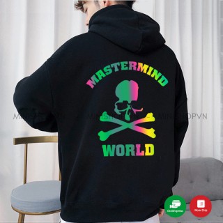 Áo hoodie phản quang 7 màu unisex Mastermind form rộng chất nỉ bông mềm mịn