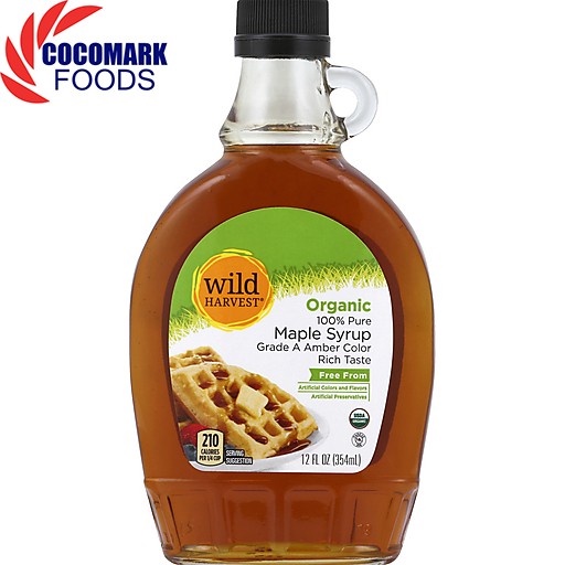 Sirô Lá Phong Hữu Cơ Nguyên Chất Hiệu Wild Harvest - Organic 100% Pure Maple Syrup 354ml