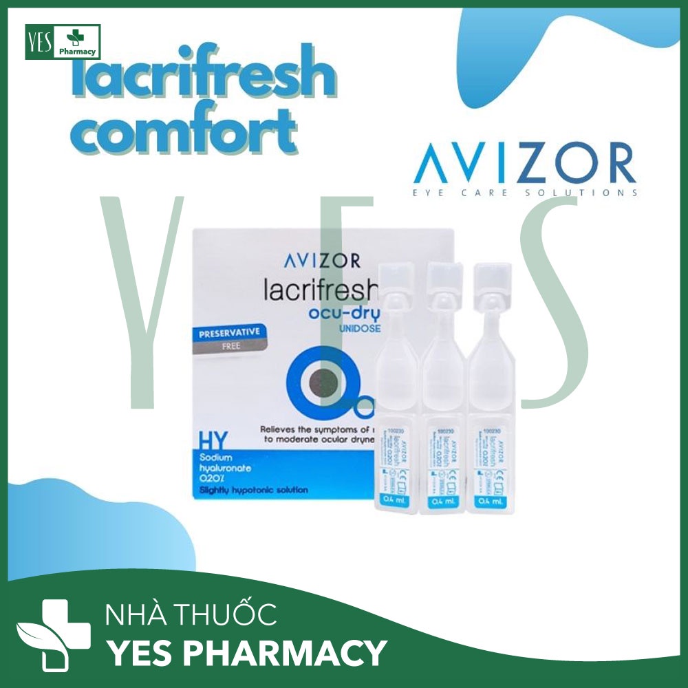 Dung dịch nhỏ mắt AVIZOR LACRIFRESH OCU-DRY 0.20% UNIDOSE - Nhà thuốc Yes Pharmacy