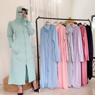 Áo choàng chống nắng toàn thân vải Nhật chống UV , làm mát