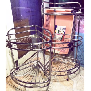 Kệ góc inox 201 - loại 3 tầng