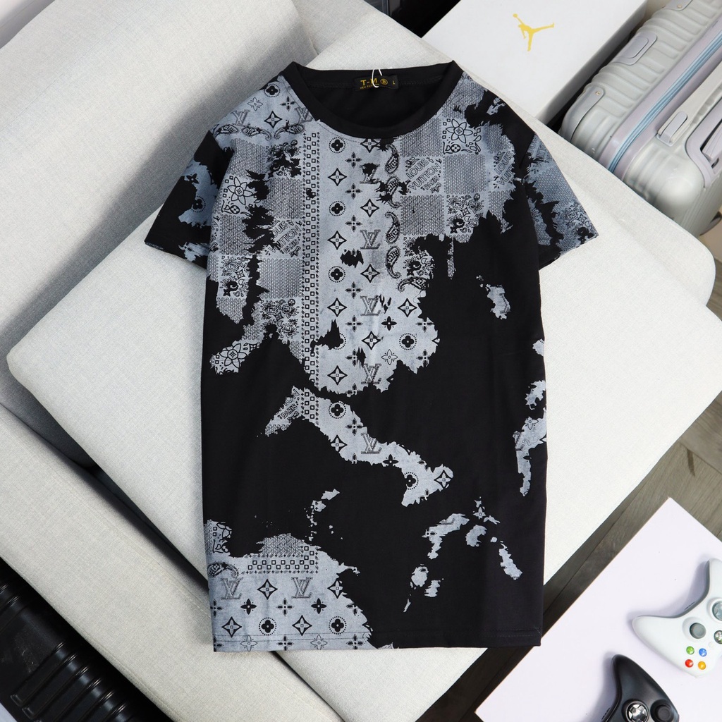 Áo Thun Cổ Tròn Tay Ngắn Vải Cotton Thoáng Mát ⚡The Lizard⚡