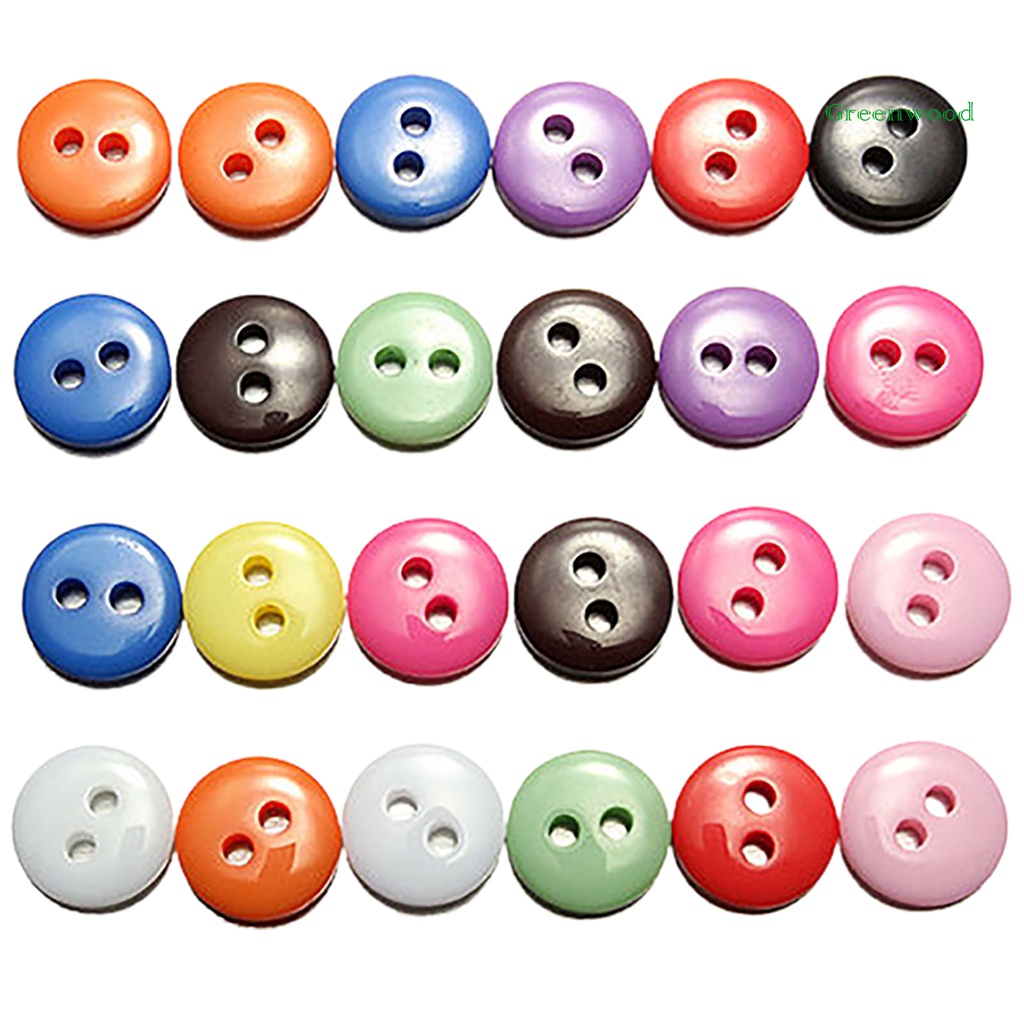 Set 100 Nút Áo Tròn Nhiều Màu Sắc