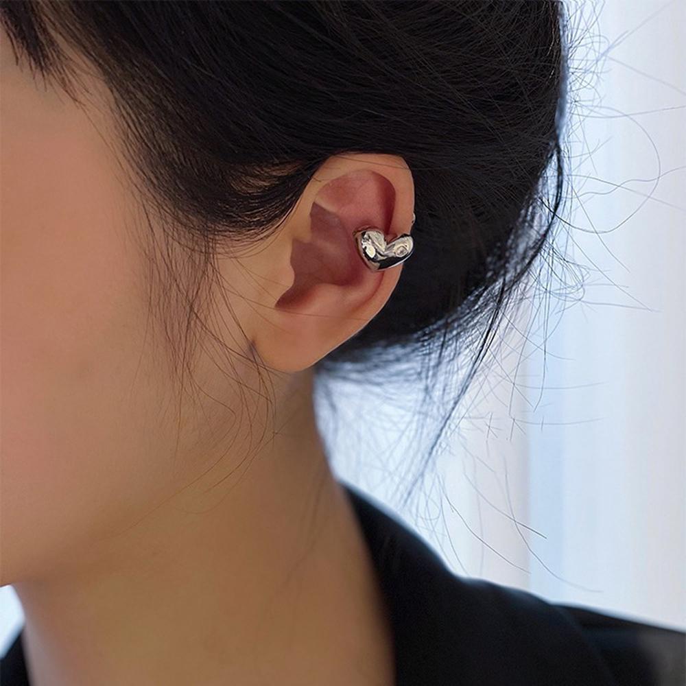 Khuyên Tai Hình Trái Tim Đôi Không Cần Xỏ Lỗ Có Thể Điều Chỉnh Cho Nữ|Khuyên Tai Hình Trái Tim Bằng Đồng