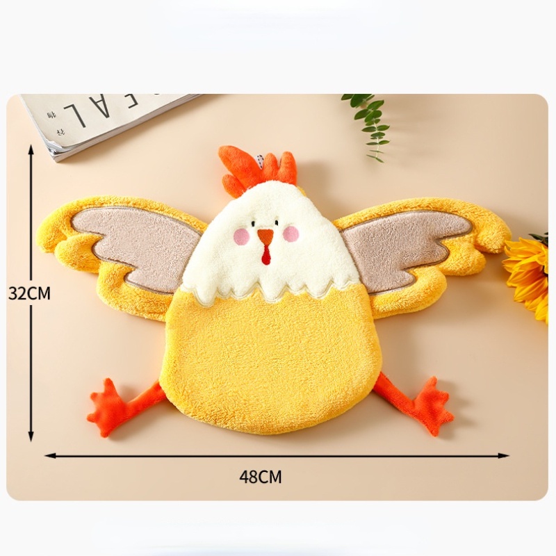 Khăn Lau Tay Vải Lông Cừu San Hô Mềm Mại Thấm Hút Nước Nhanh Khô Có Móc Treo Dành Cho Nhà Bếp Phòng Tắm