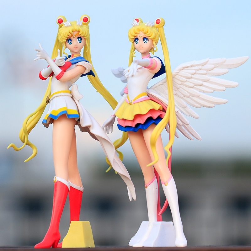 Mô Hình Nhân Vật Thủy Thủ Mặt Trăng 23cm Mô Hình Nhân Vật Tsukino Usagi Trang Trí