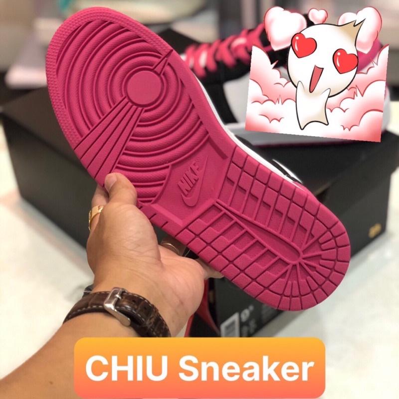 [ CHIU Sneaker ] Giày thể thao jd1 low Hồng da thật cao cấp nam và nữ Jordan 1 cổ thấp