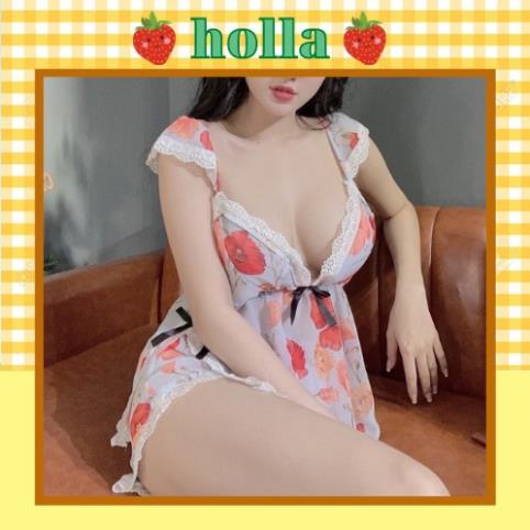 Đồ Ngủ 2 Dây, Đồ Ngủ Sexy Nữ, Áo 2 Dây Cúp Ngực Phối Ren Kèm Quần Đùi Chất Voan Cát Cao Cấp Siêu Cute, Freesize Dưới 56k