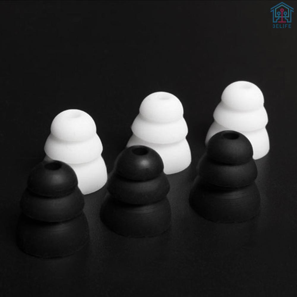 Set 6 Cặp Nút Silicone Cho Tai Nghe Nhét Tai