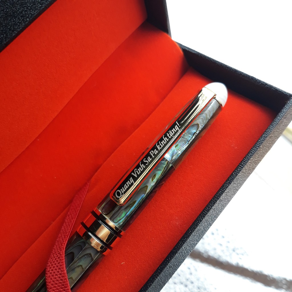 Bút khảm trai ngọc Xanh VIP, Bút ký cao cấp