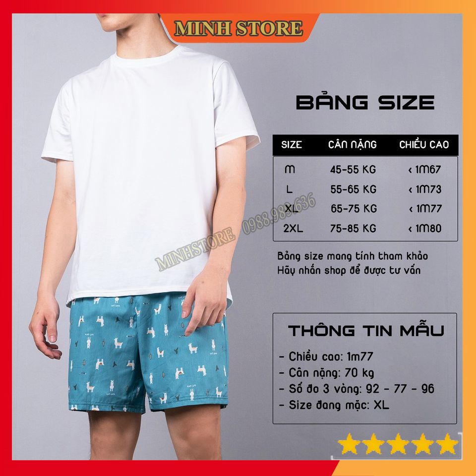 Quần Đùi Nam đi biển hoạt hình, Quần Short Nam đi biển Chất Cực Đẹp, Lịch Sự, Thoáng Mát QD04 - Minhstore66