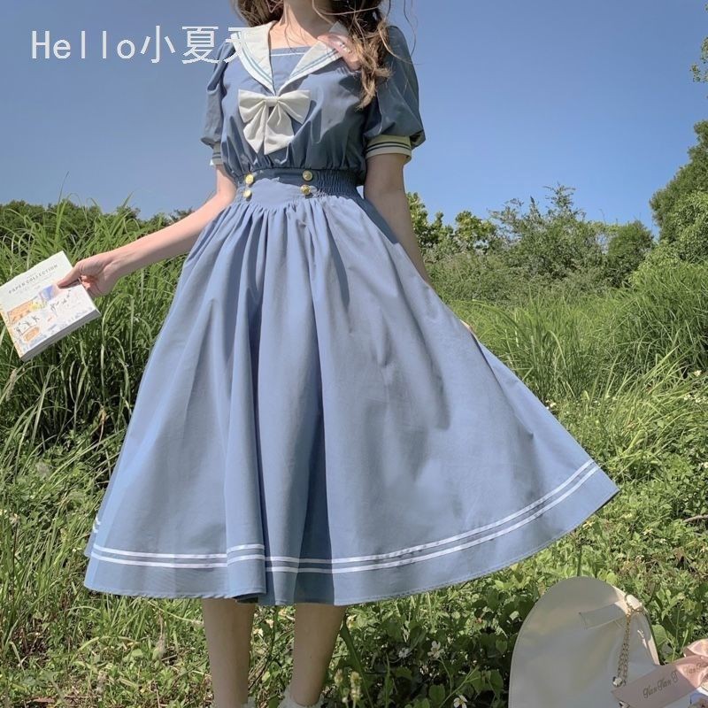 Váy thủy thủ phong cách lolita(ORDER)