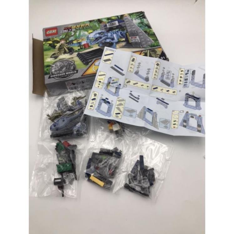[Khai trương giảm giá] LELEGO SPARK_Lắp ráp lego công viên khủng long bạo chúa - 204 miếng
