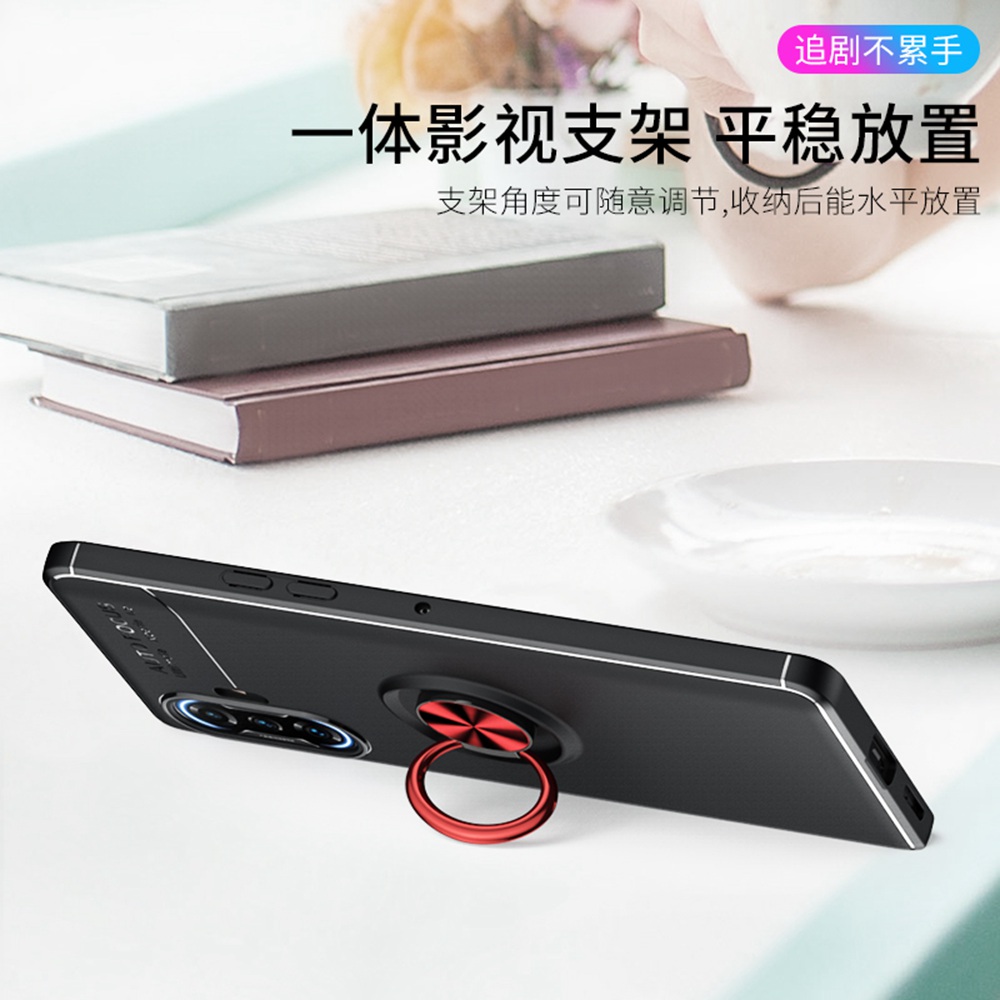 Ốp điện thoại bằng tpu mềm có vòng đỡ nam châm cho Xiaomi Redmi K40 Gaming